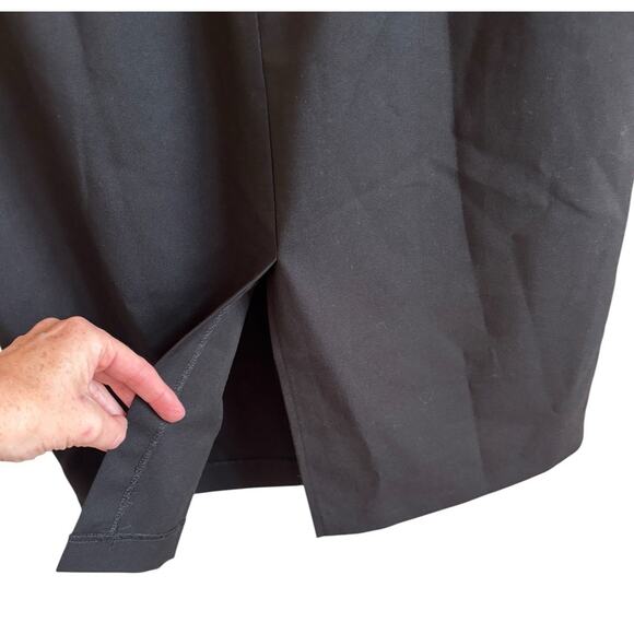 Glamour Bunny Off The Shoulder Pinup Pencil Skirt Dress Sz L Black Retro 1950s - Picture 10 of 15